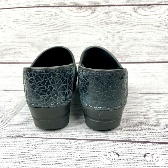 Sanita Clogs 0060240 Professional Comfort Navy Patchwork Embossed Textured Sz 39 - Picture 5 of 9
